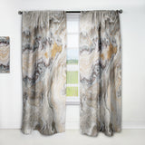 Designart 'Onyx detail Composition' Mid-Century Modern 1 Curtain Panel