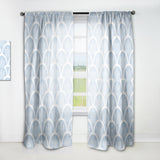 Designart 'Japanese style Half-circle pattern' Mid-Century Modern 1 Curtain Panel