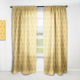 Designart 'Golden Geometric I' Mid-Century Modern 1 Curtain Panel