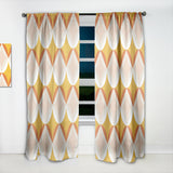 Designart 'Retro Abstract Design XII' Mid-Century Modern 1 Curtain Panel