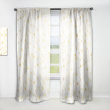 Designart 'Golden Grid I' Mid-Century Modern 1 Curtain Panel