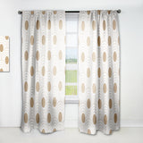 Designart 'Circular Retro Design' Mid-Century Modern 1 Curtain Panel
