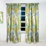 Designart 'Retro Tropical Foliage ' Mid-Century Modern 1 Curtain Panel