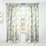 Designart 'Tropical Botanicals I ' Mid-Century Modern 1 Curtain Panel