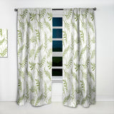 Designart 'Tropical Botanicals I ' Mid-Century Modern 1 Curtain Panel