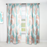 Designart 'Retro Tropical Foliage II' Mid-Century Modern 1 Curtain Panel