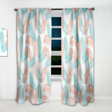 Designart 'Retro Tropical Foliage II' Mid-Century Modern 1 Curtain Panel