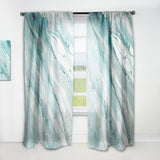 Designart 'Silver Springs II Blue Green' Nautical & Coastal Curtain Panel