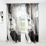 Designart 'Glam Painted Arcs II' Modern 1 Curtain Panel