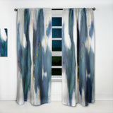 Designart 'Blue Glam Texture I' Contemporary Curtain Panel