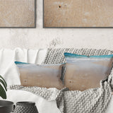 Crystal Clear Sea Waves on Beach - Modern Beach Throw Pillow