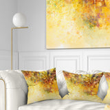 White Flowers and Soft Color Leaves - Floral Throw Pillow