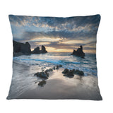 Beautiful Porthcothan Bay - Seashore Throw Pillow