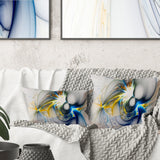 Shining Multi Colored Plasma - Abstract Throw Pillow