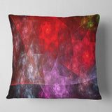 Red Purple Symphony of Gems - Abstract Throw Pillow