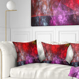 Red Purple Symphony of Gems - Abstract Throw Pillow