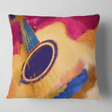 Listen to the Colorful Music - Music Throw Pillow