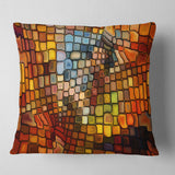 Dreaming of Stained Glass - Abstract Throw Pillow