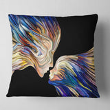 Metaphorical Mind Painting - Sensual Throw Pillow