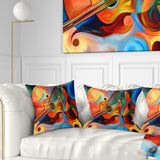 Music and Rhythm - Abstract Throw Pillow