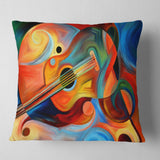 Music and Rhythm - Abstract Throw Pillow