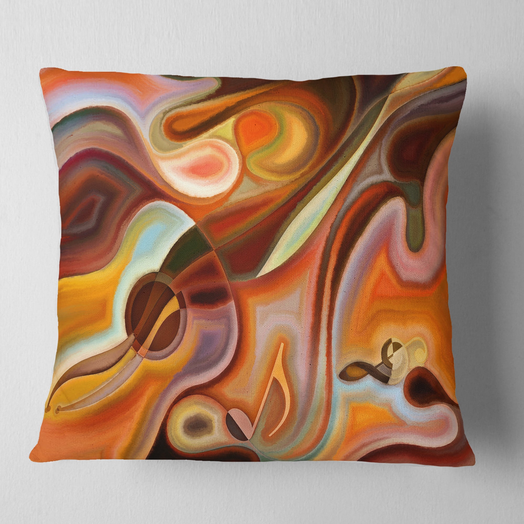 Music Dreams - Abstract Throw Pillow