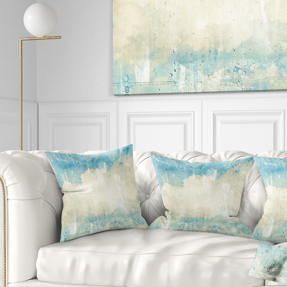 Sky on Wall Texture - Abstract Throw Pillow