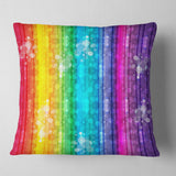 Rainbow Effects Illustration - Abstract Throw Pillow