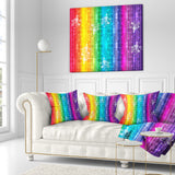 Rainbow Effects Illustration - Abstract Throw Pillow