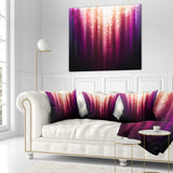 Purple with Magic Light - Abstract Throw Pillow