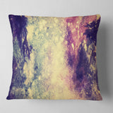 Deep Blue and Purple - Abstract Throw Pillow