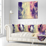 Deep Blue and Purple - Abstract Throw Pillow