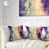Deep Blue and Purple - Abstract Throw Pillow