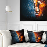 Saxophone - Music Throw Pillow