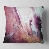White and Purple Texture - Abstract Throw Pillow