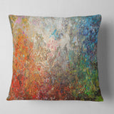 Board Stained Abstract Art - Abstract Throw Pillow