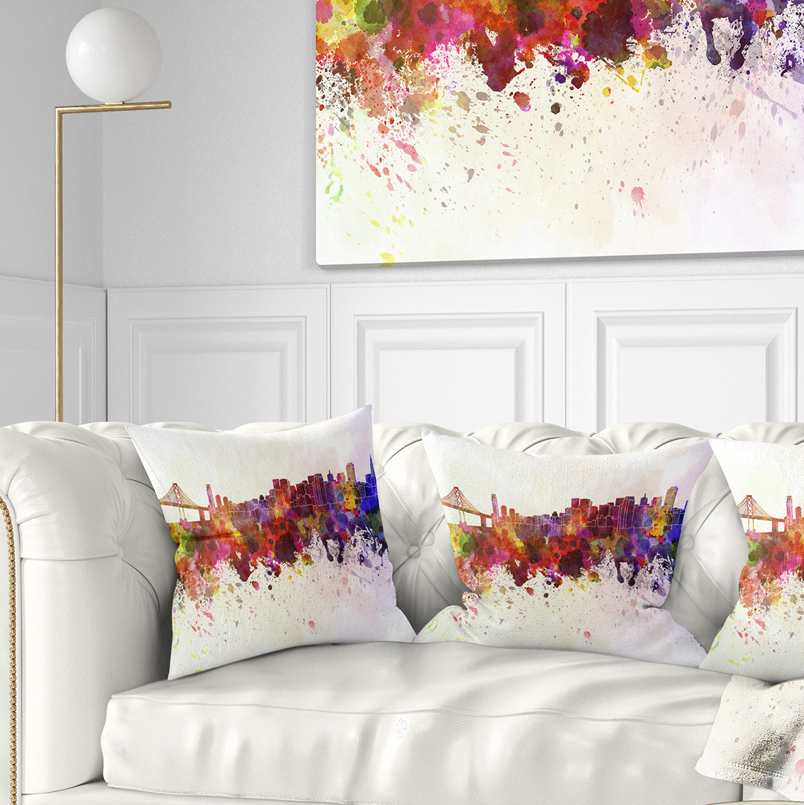 San Francisco Skyline - Cityscape Throw Pillow