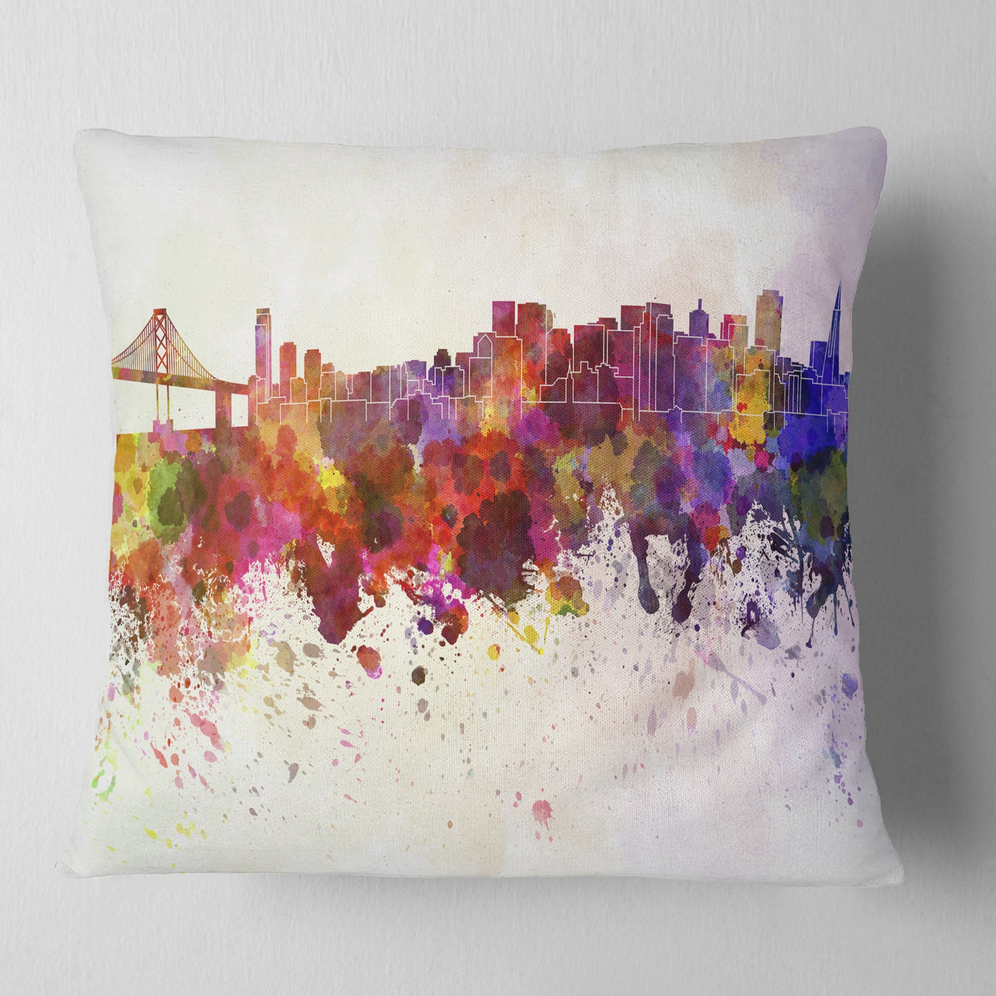 San Francisco Skyline - Cityscape Throw Pillow