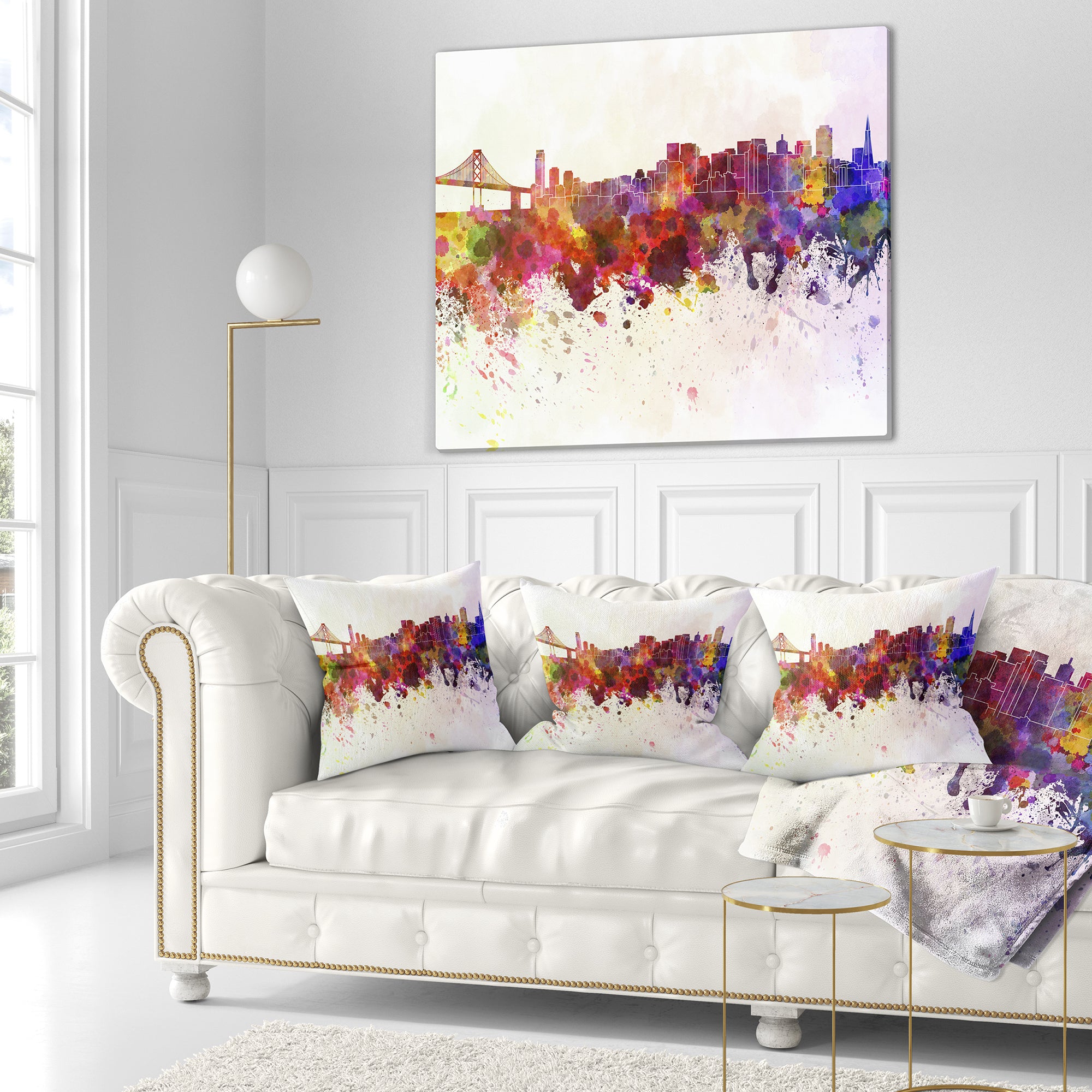 San Francisco Skyline - Cityscape Throw Pillow