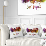 Las Vegas Skyline - Cityscape Throw Pillow