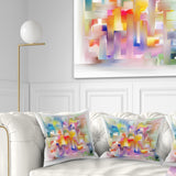 Colorful Seamless Pattern - Abstract Throw Pillow