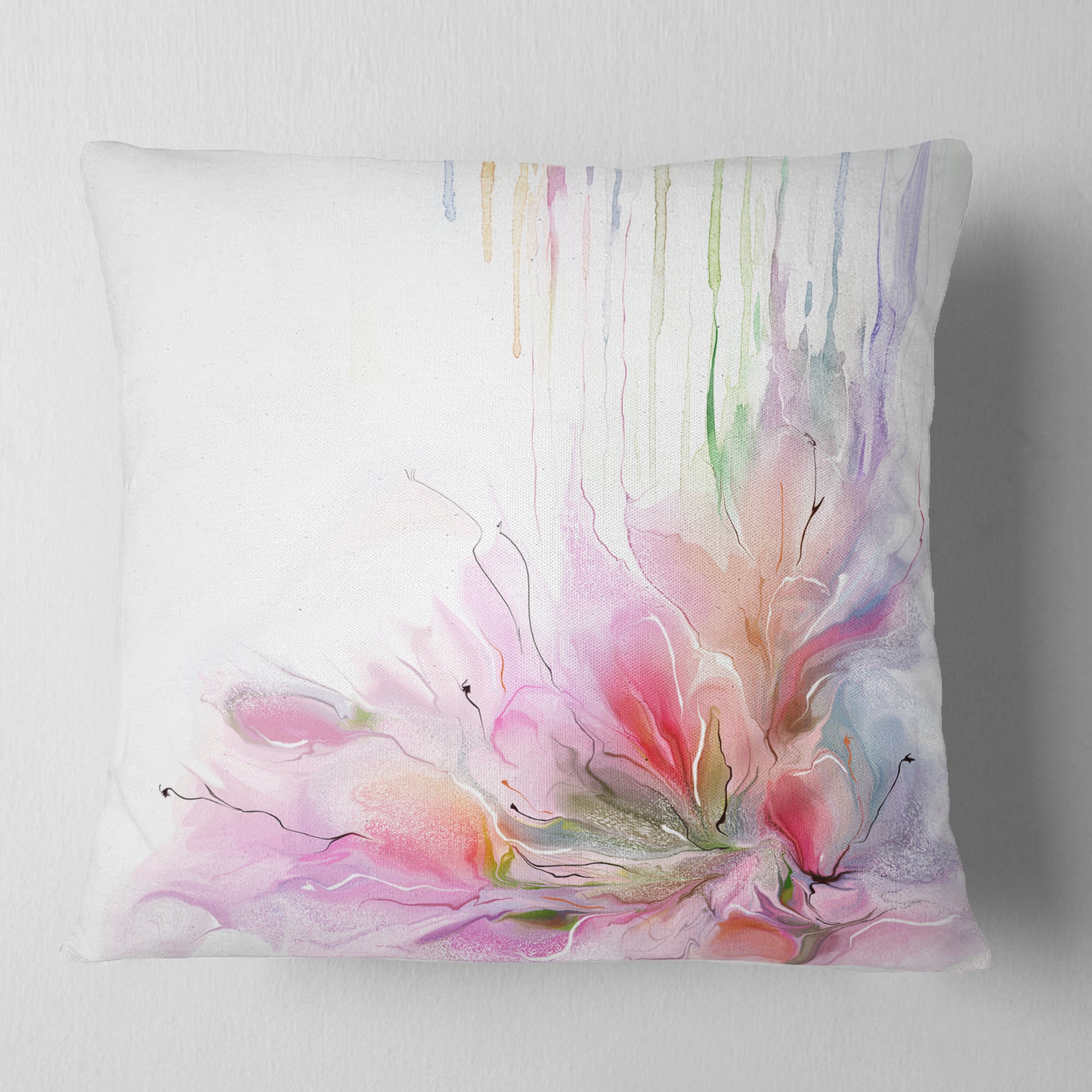 Floral Composition - Floral Throw Pillow