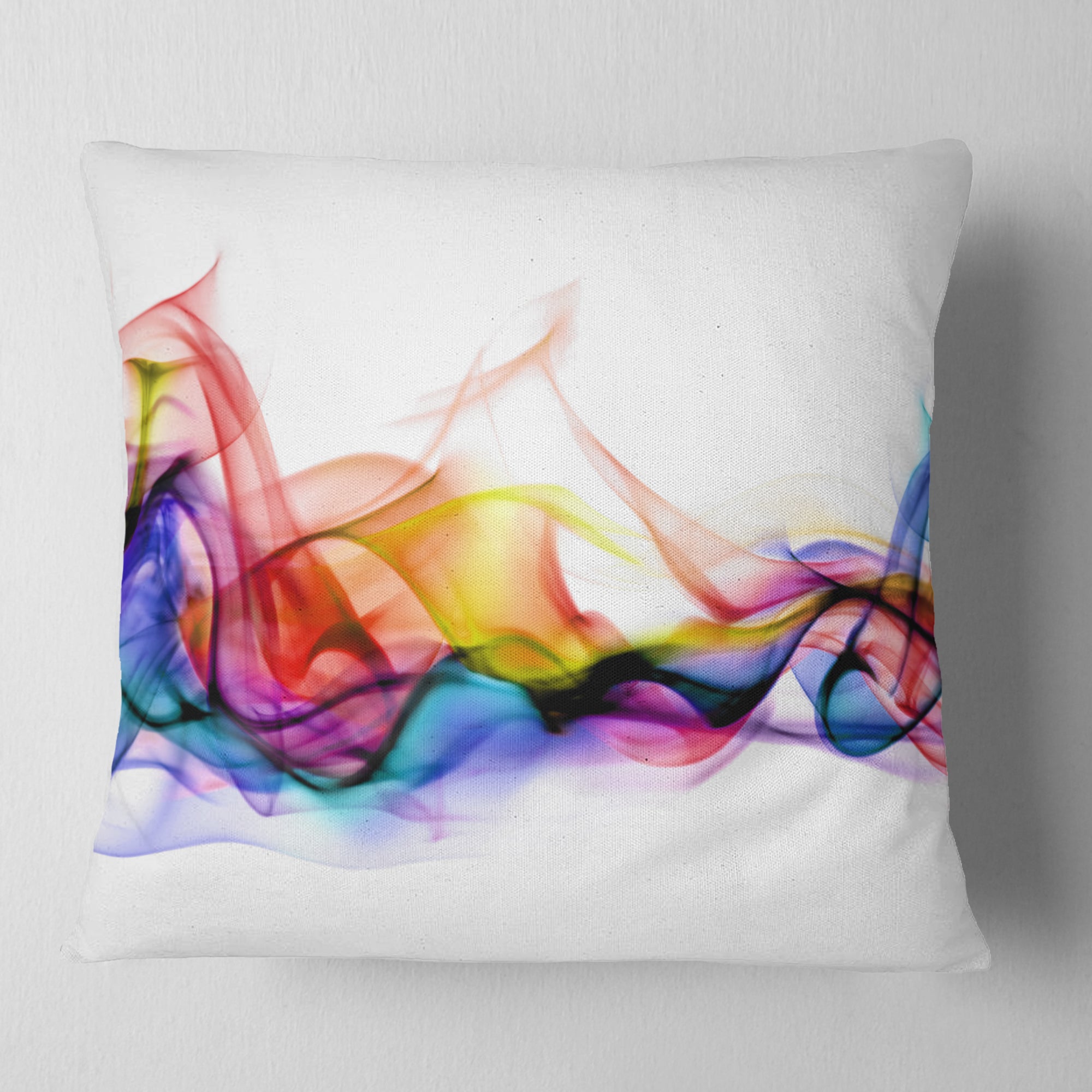 Abstract Smoke - Contemporary Throw Pillow