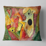 Stimulating Mood - Abstract Throw Pillow