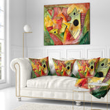 Stimulating Mood - Abstract Throw Pillow