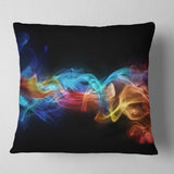Fire in Colors - Abstract Throw Pillow