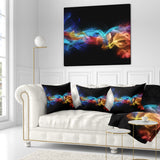 Fire in Colors - Abstract Throw Pillow