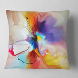 Creative Flower in Multiple Colors - Floral Throw Pillow