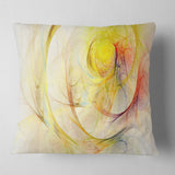 Yellow Storm Sky - Abstract Throw Pillow