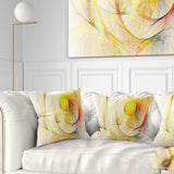 Yellow Storm Sky - Abstract Throw Pillow
